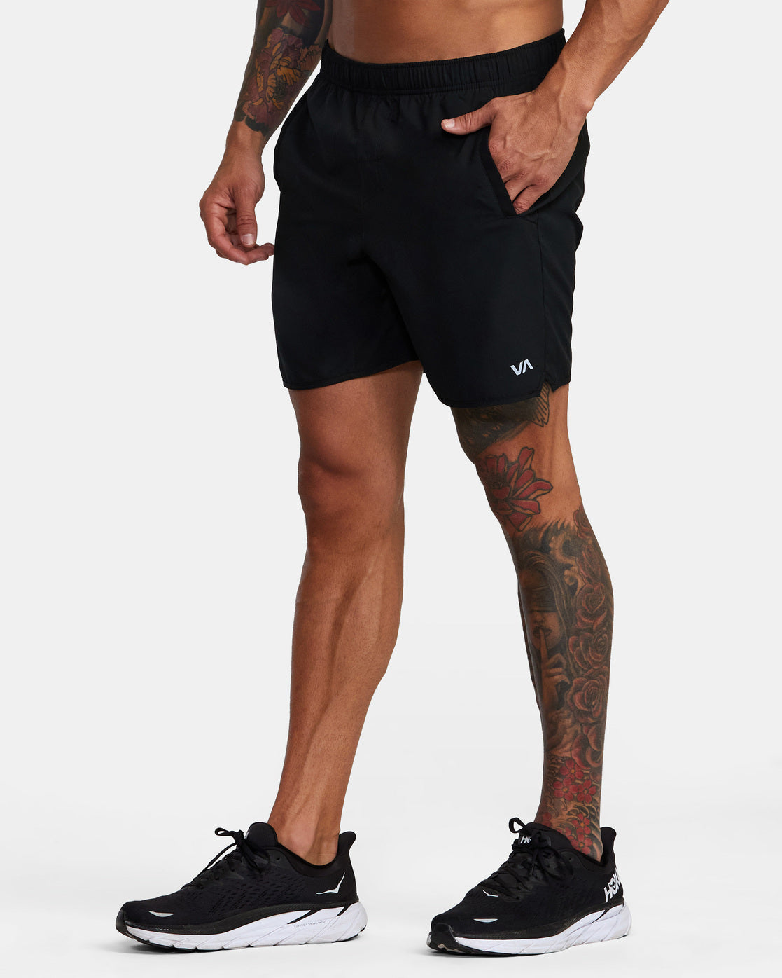 RVCA Yogger IV Elastic Shorts 17" BLACK