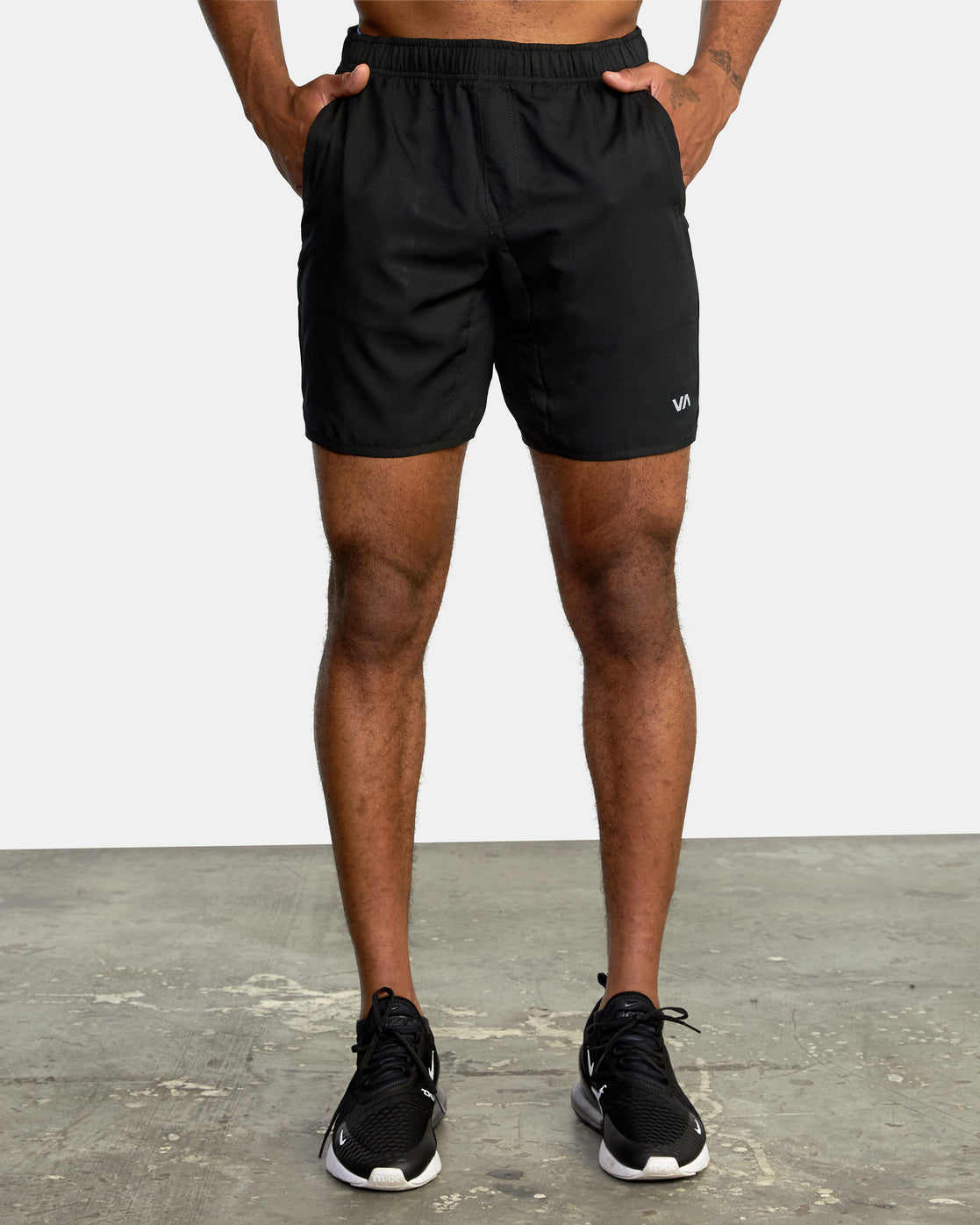 RVCA Yogger IV Elastic Shorts 17" BLACK