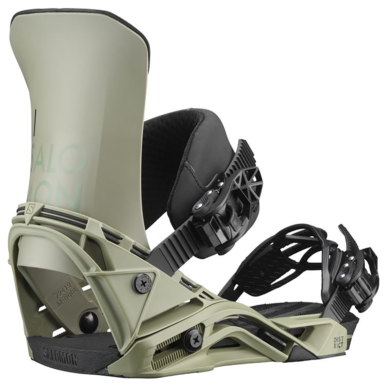 Salomon District Snowboard Binding 2020 Oil Green