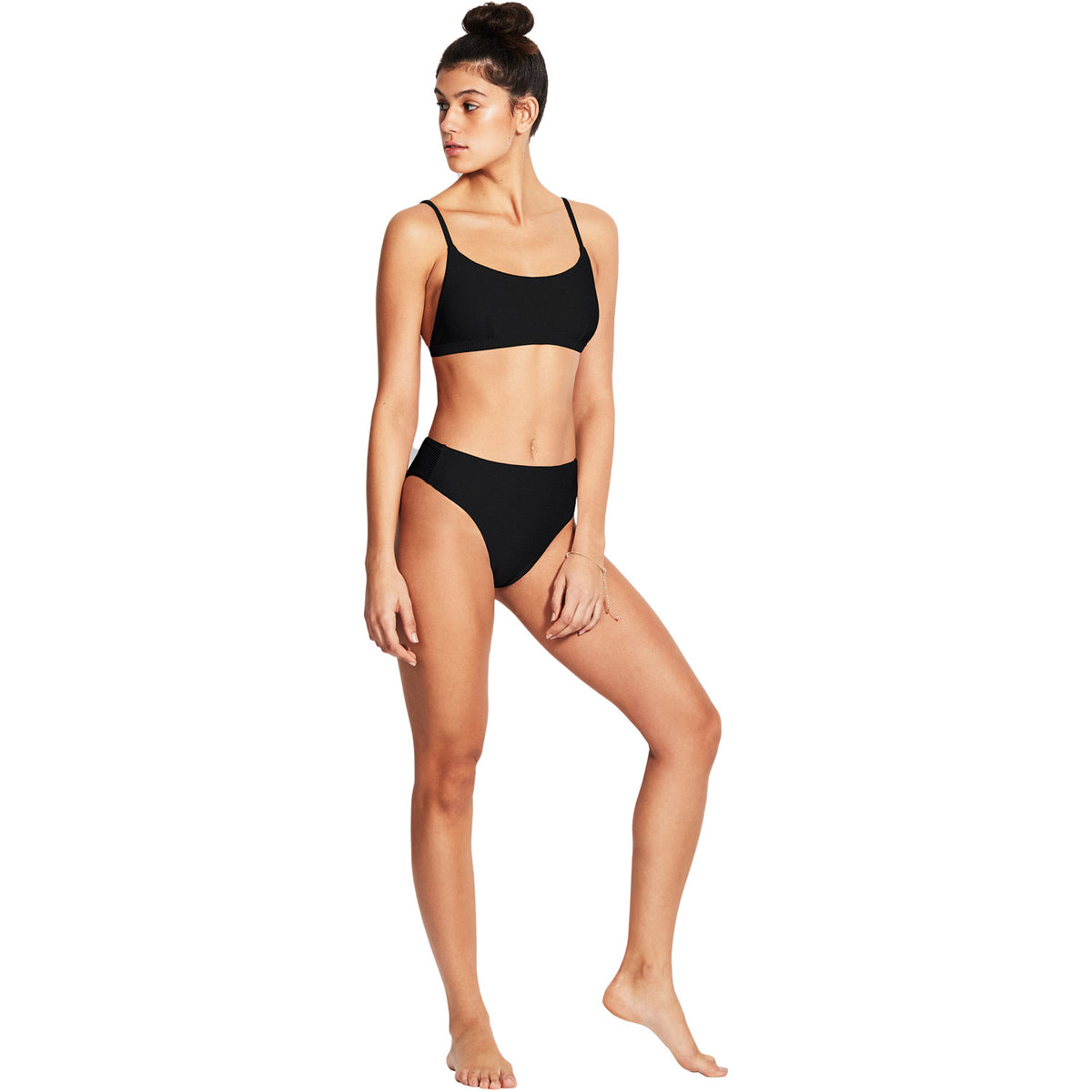 Seafolly Essentials Bralette Bikini Top Black