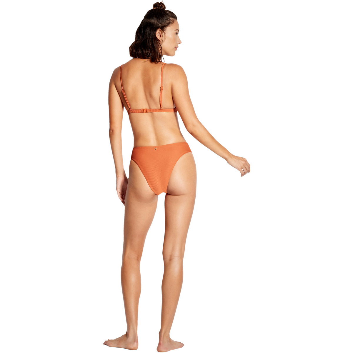 Seafolly Essentials Hi Rise Bikini Bottom Pumpkin