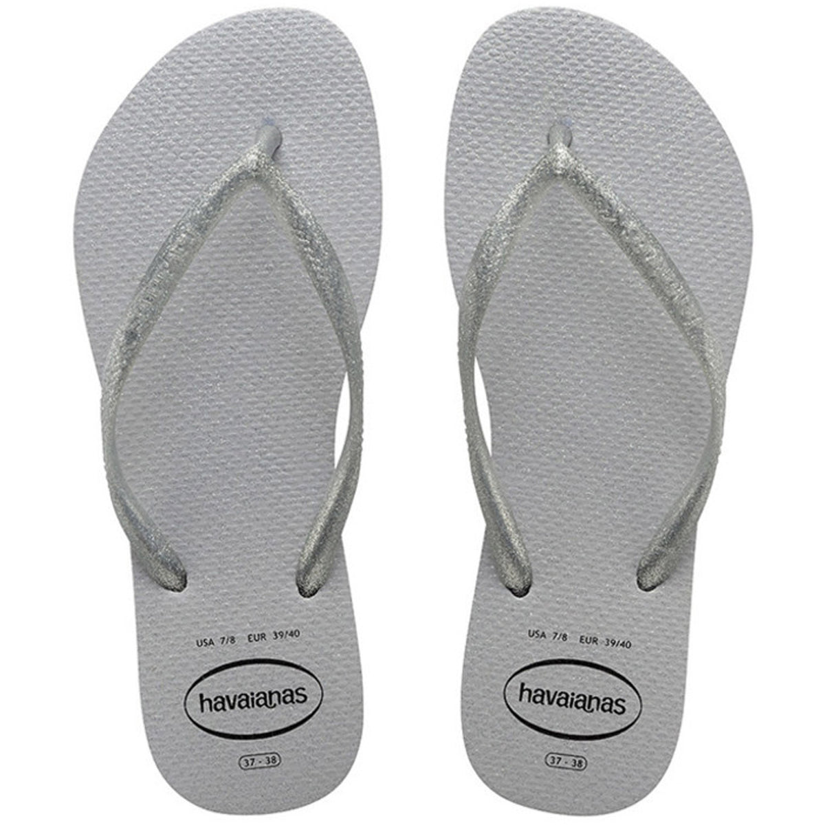 Slim Gloss Thongs Ice Grey