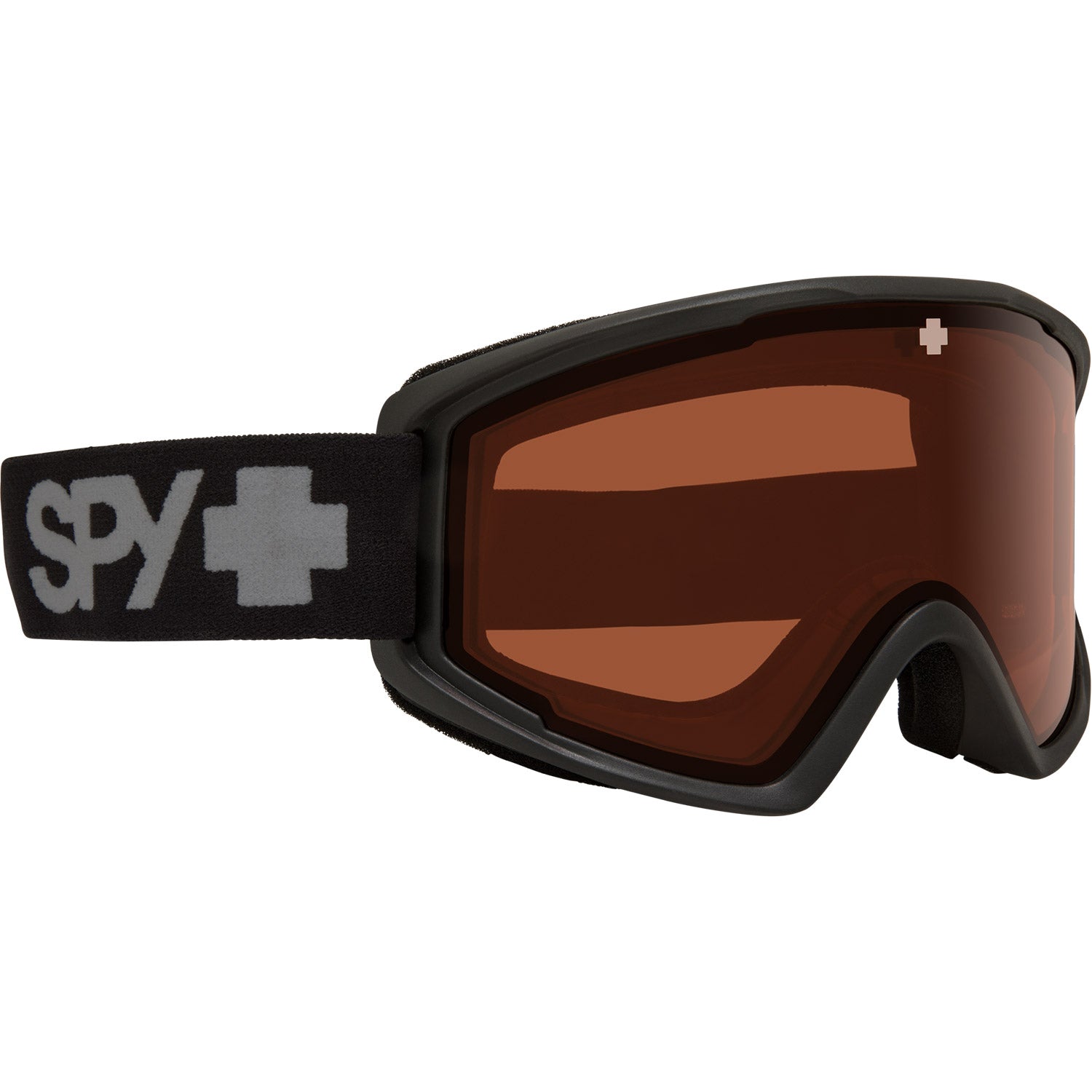 Spy Crusher Elite Asian Fit Snow Goggles Matte Black With HD Bronze With Silver Spectra Mirror