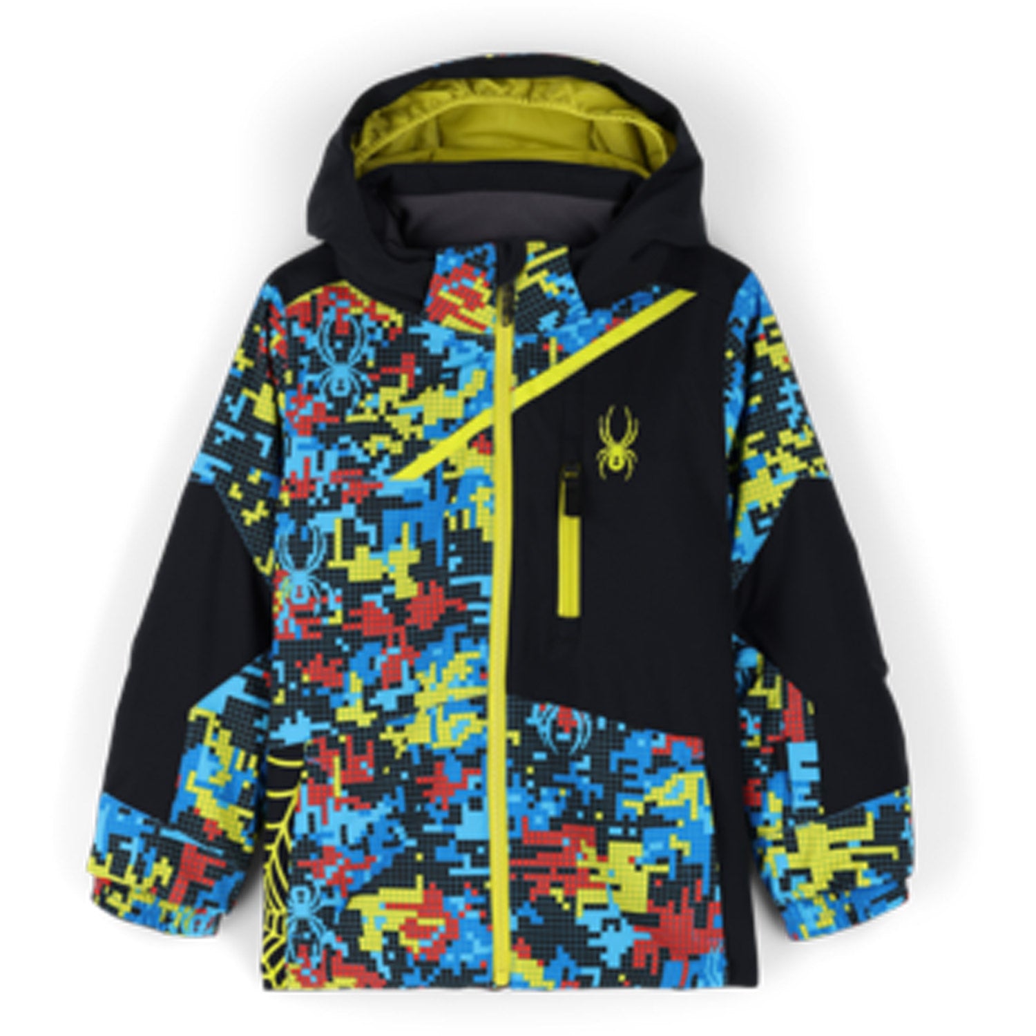 Spyder Challenger Boys Ski Jacket Digi Bug