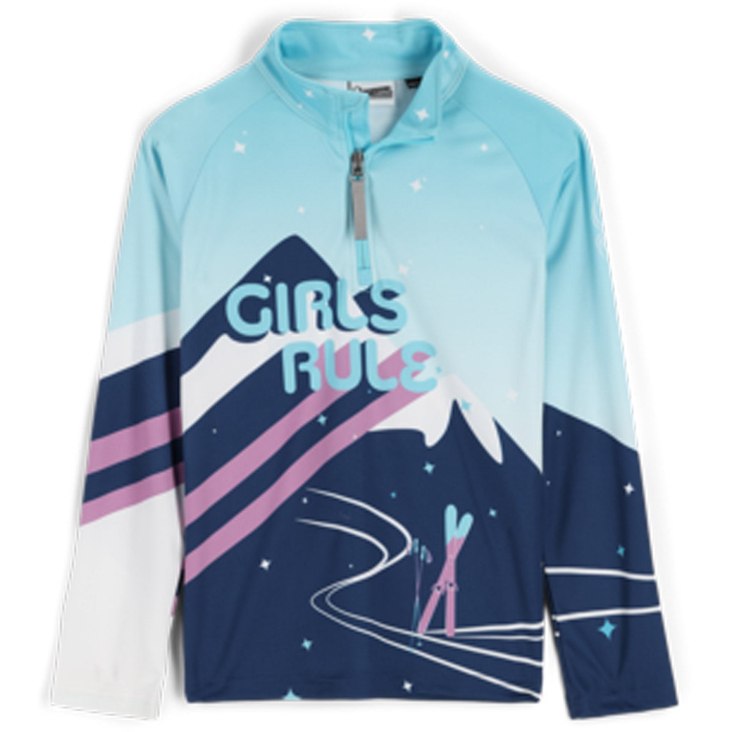 Spyder Surface Half Zip Girls Skivvy Abyss