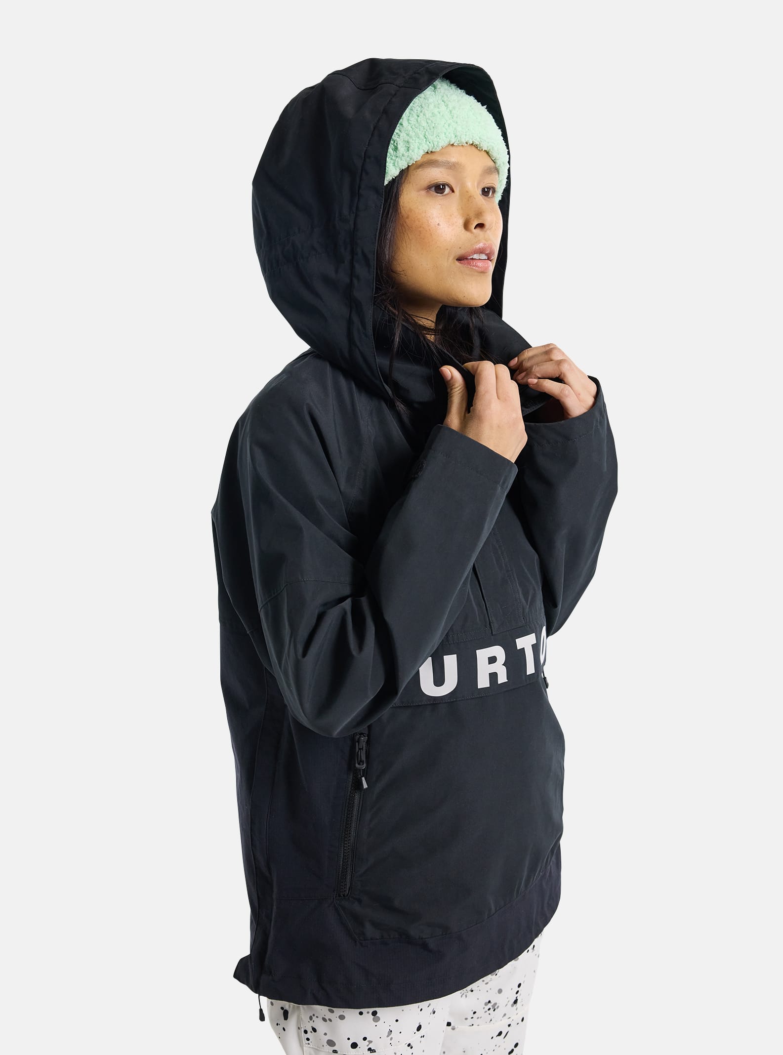 Burton Women's Burton Frostner 2L Anorak Jacket True Black/Stout White