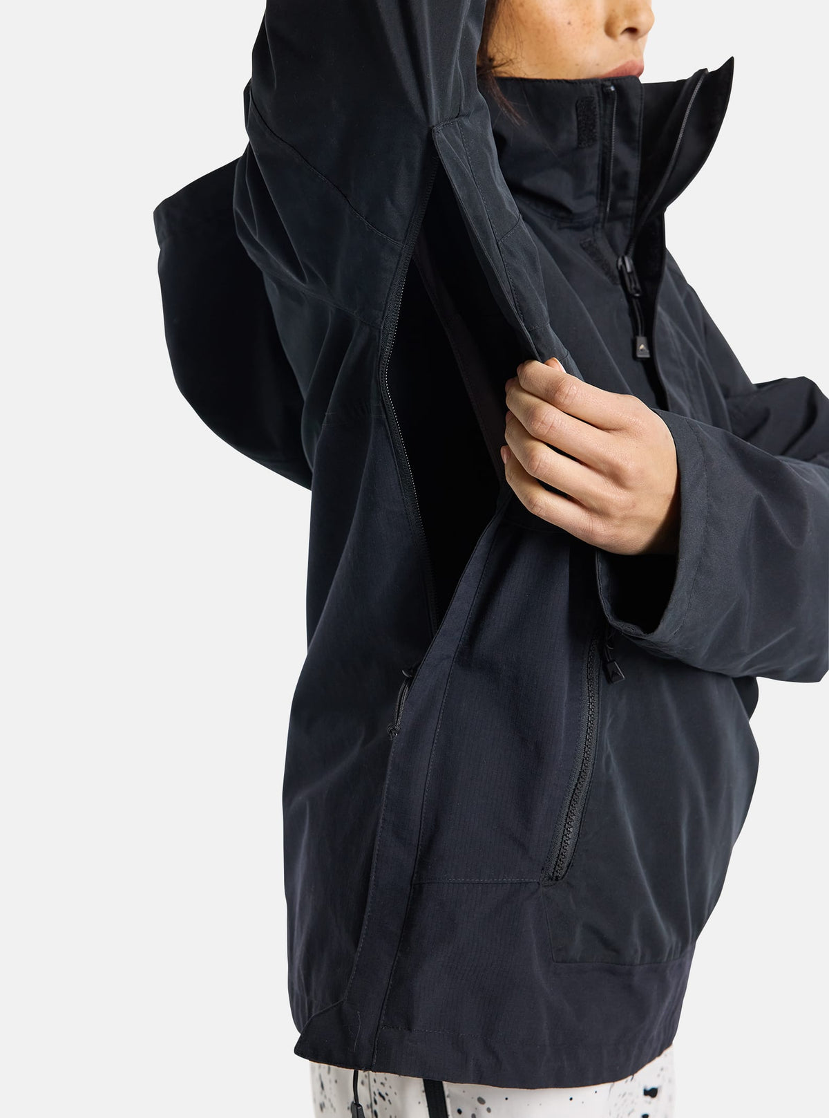 Burton Women's Burton Frostner 2L Anorak Jacket True Black/Stout White