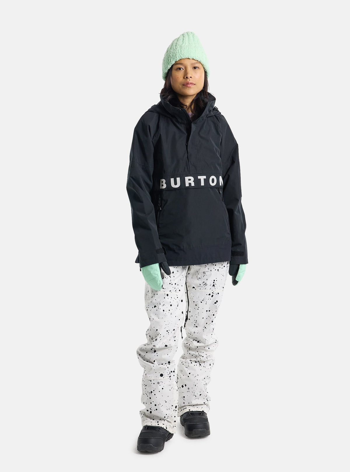 Burton Women's Burton Frostner 2L Anorak Jacket True Black/Stout White
