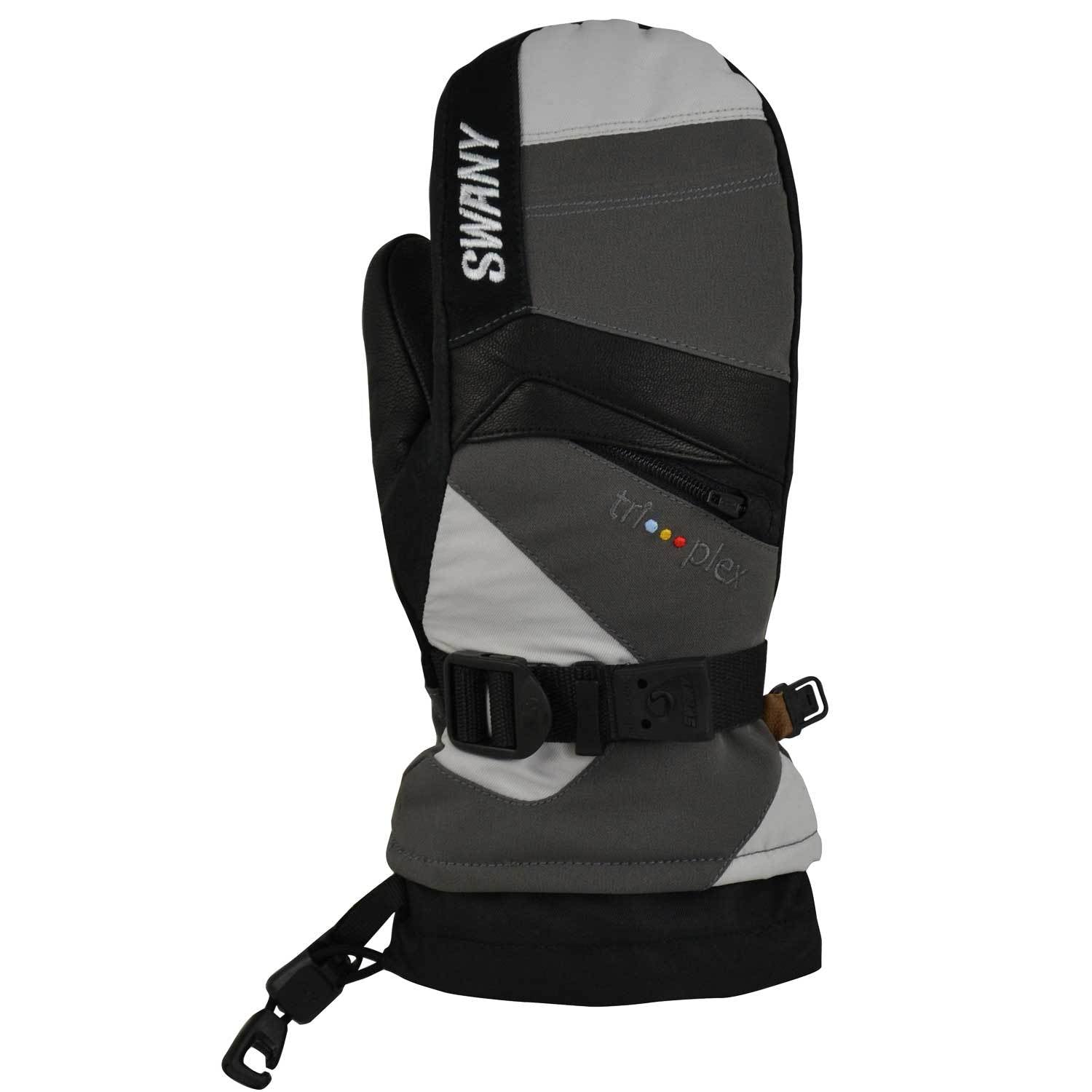 Swany X-Change Junior Ski Mitt 2018 Dark Grey / Light Grey 1