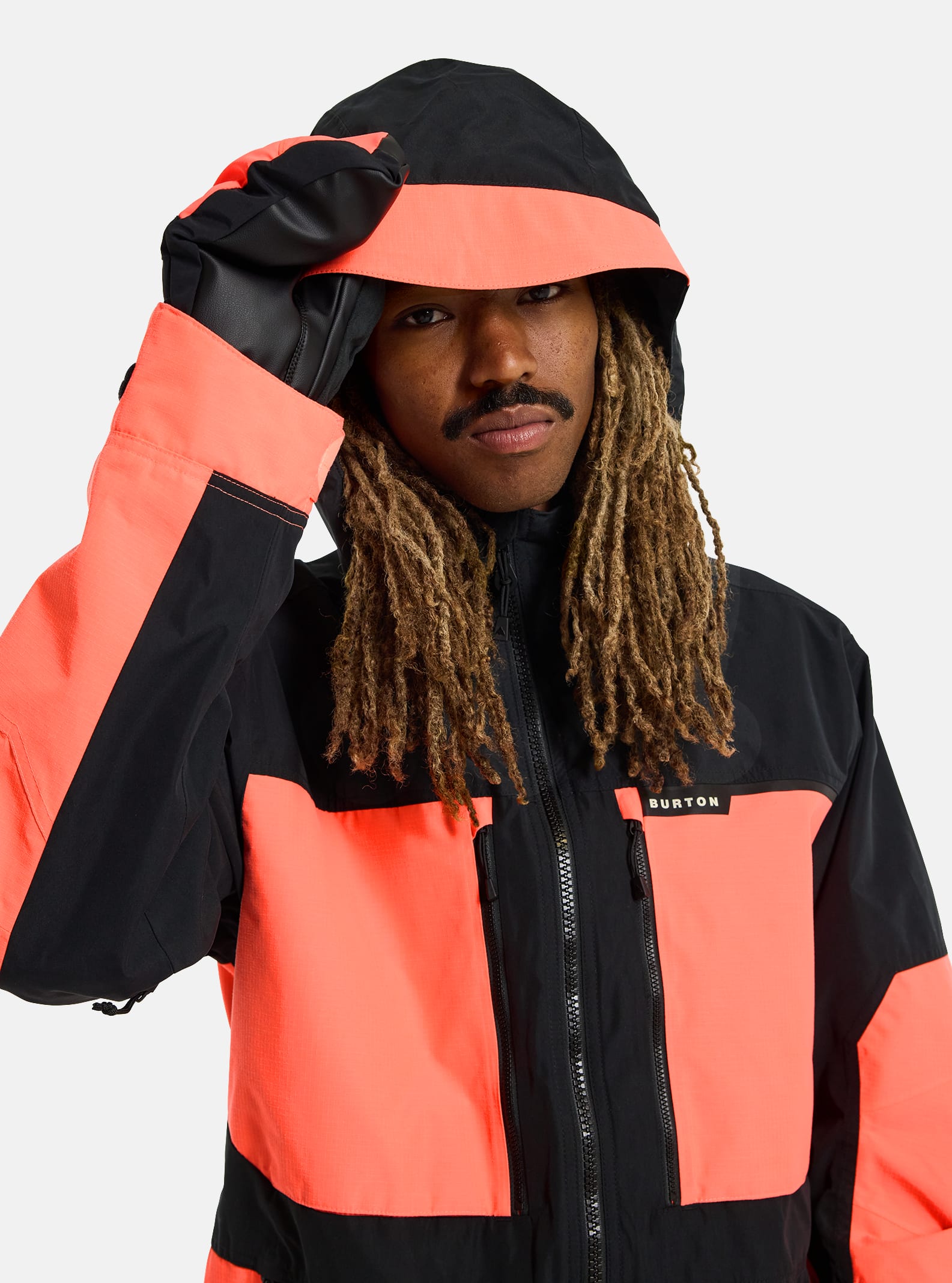 Burton Men's Burton Frostner 2L Jacket True Black/Tetra Orange