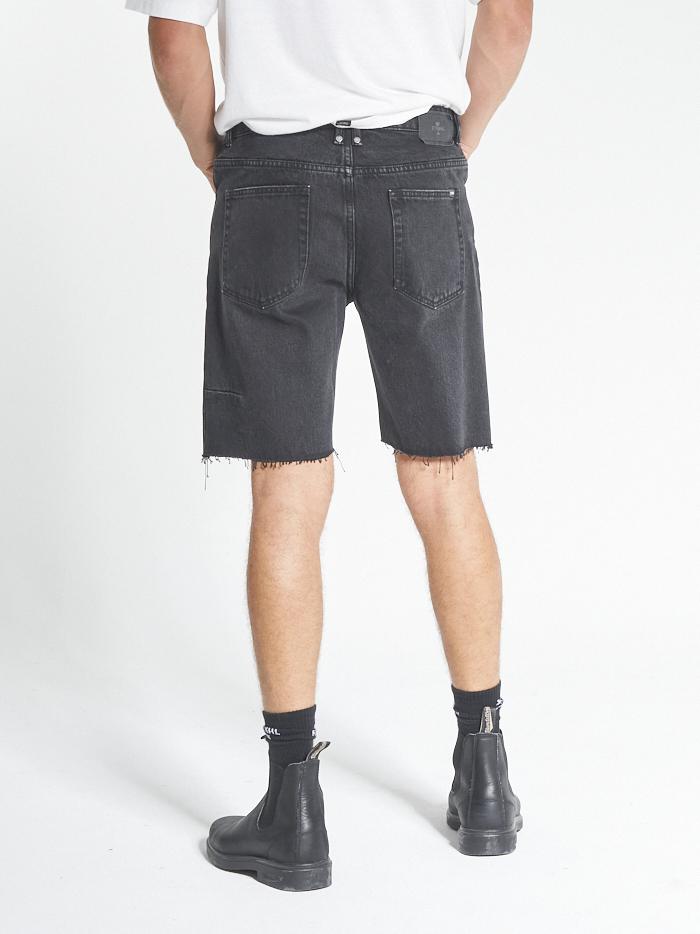 Thrills Chopped Denim Short - Black Rinse Black rinse