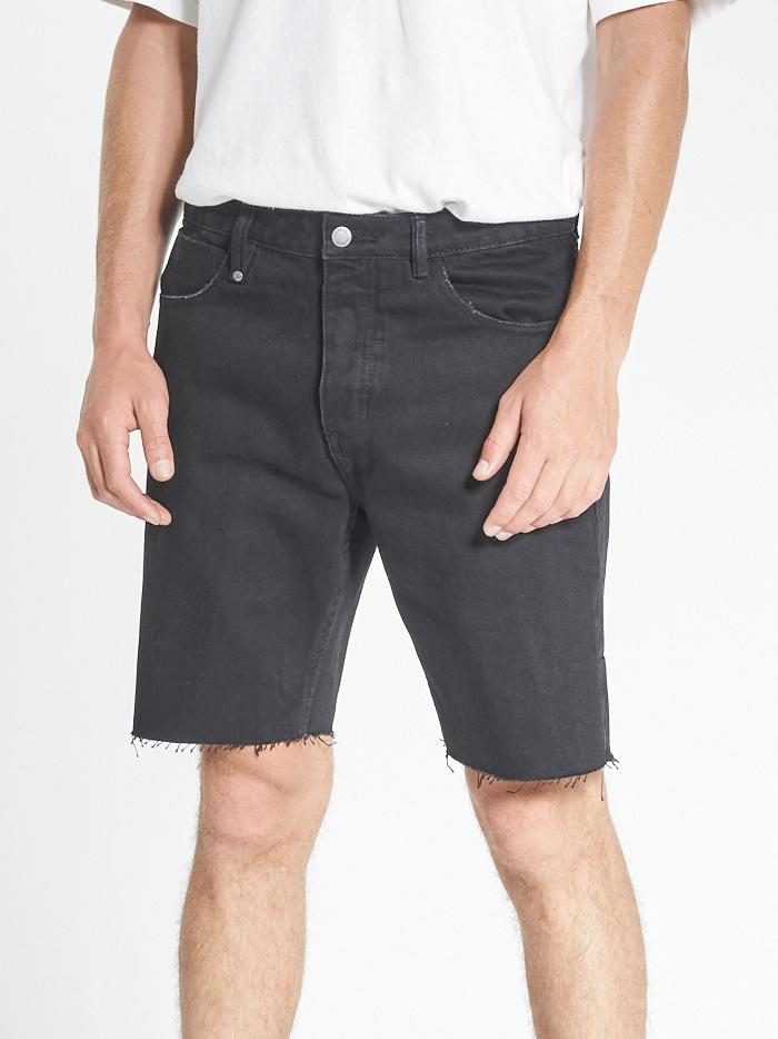 Thrills Chopped Denim Short - Black Rinse Black rinse