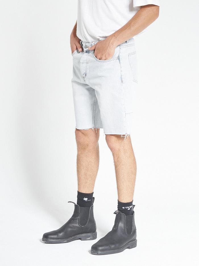 Thrills Chopped Denim Short - Light Blue Fade Light blue fade