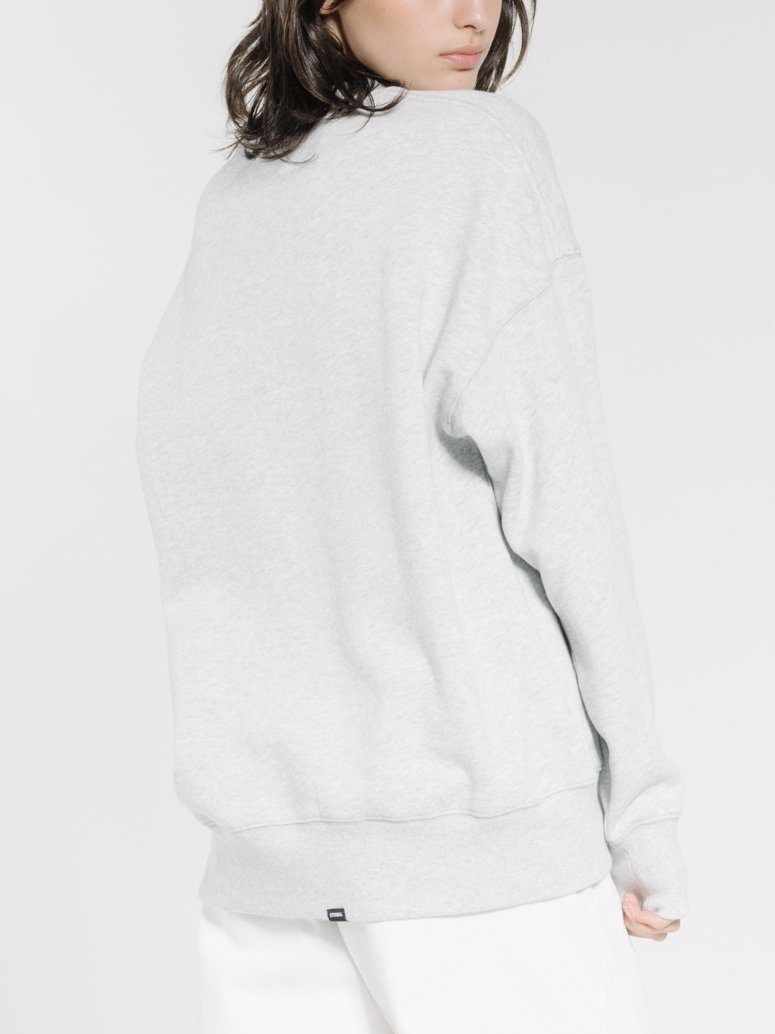 Thrills Diversion Slouch Crew - Snow Marle Snow marle