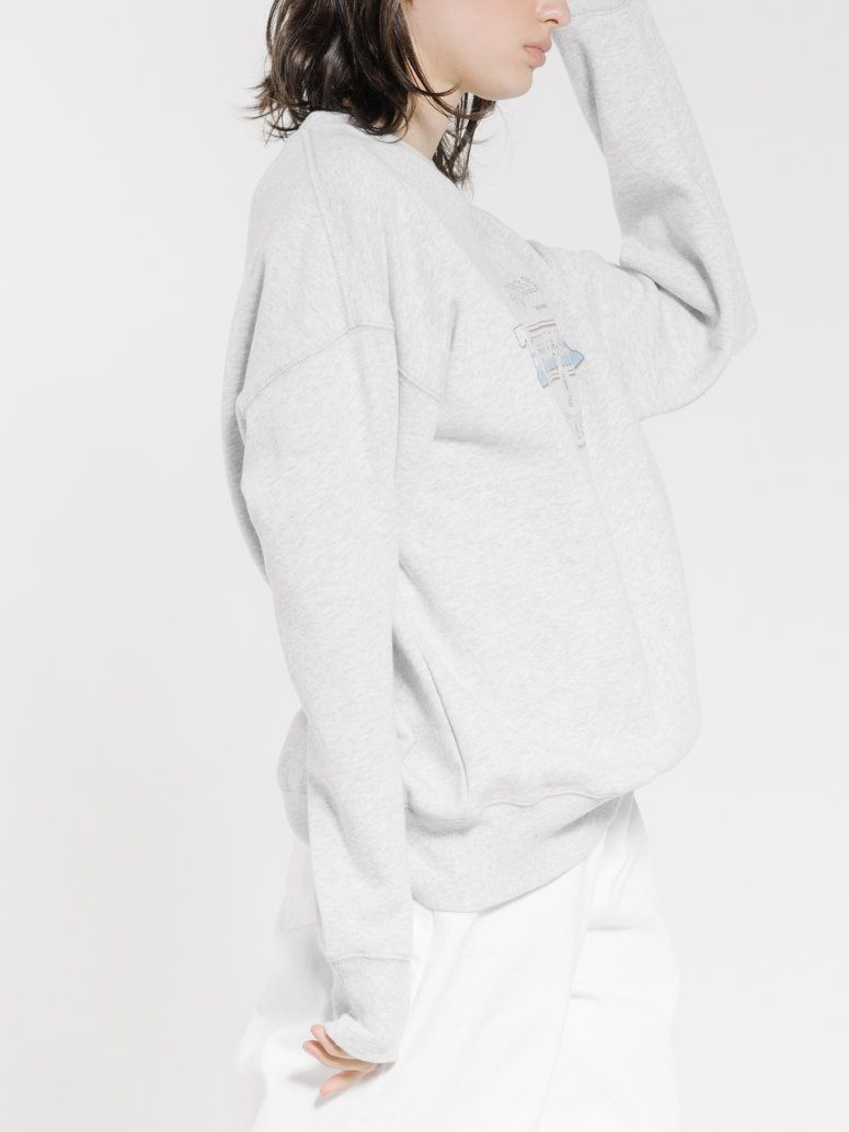 Thrills Diversion Slouch Crew - Snow Marle Snow marle