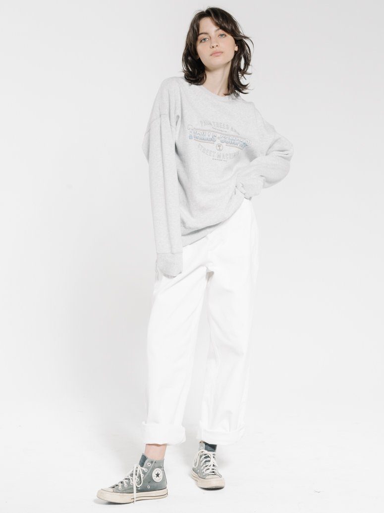 Thrills Diversion Slouch Crew - Snow Marle Snow marle