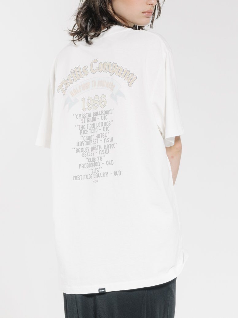 Thrills Revival Merch Fit Tee - Dirty White Dirty white
