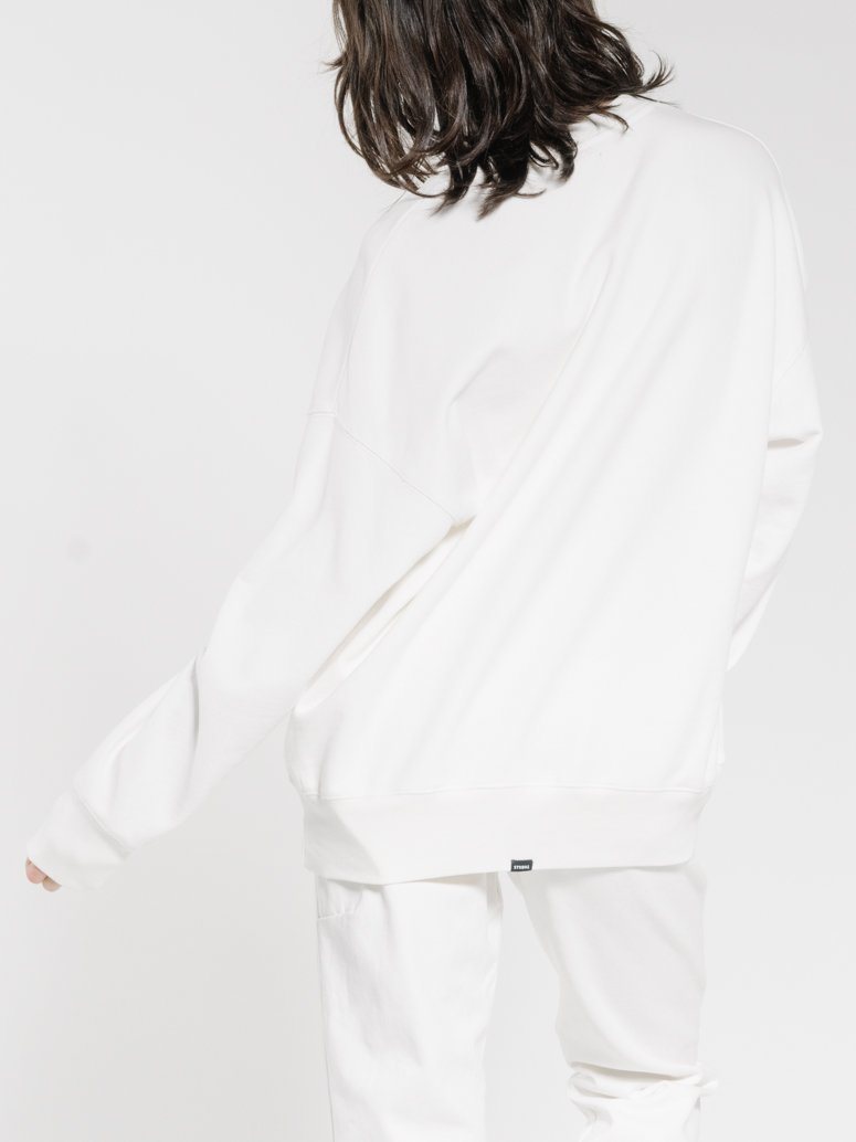 Thrills Revival Slouch Crew - Dirty White Dirty white