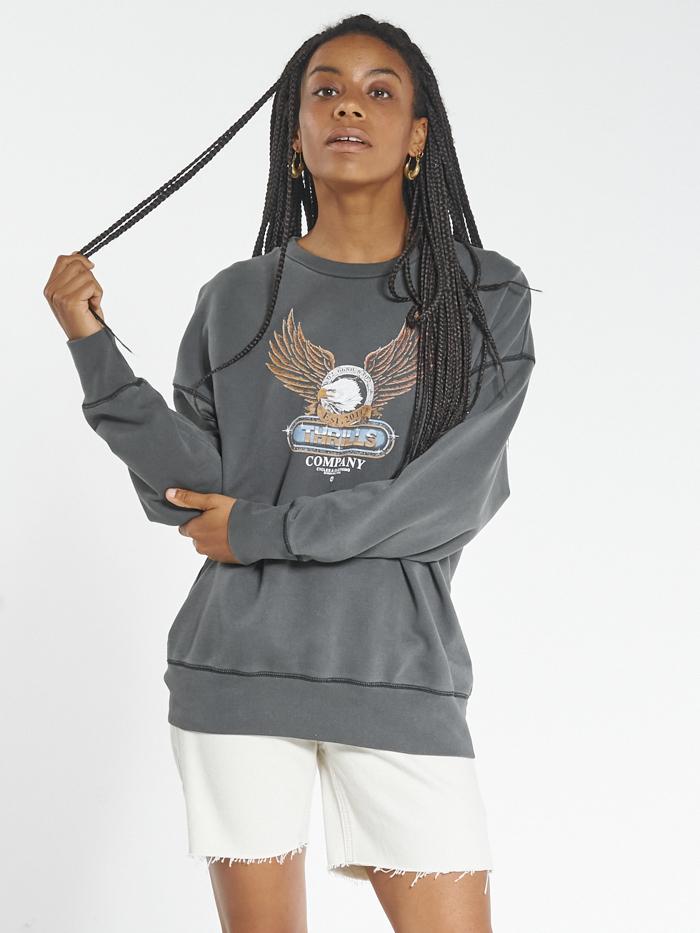 Thrills Steadfast Slouch Crew - Merch Black Merch black