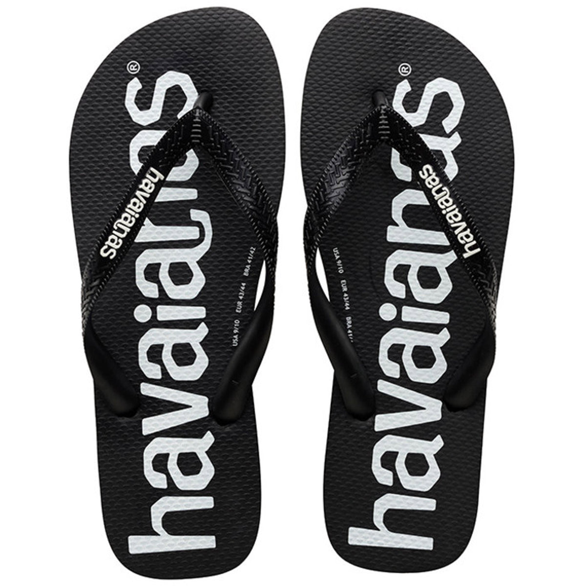 Top Logo Mania Thongs Black