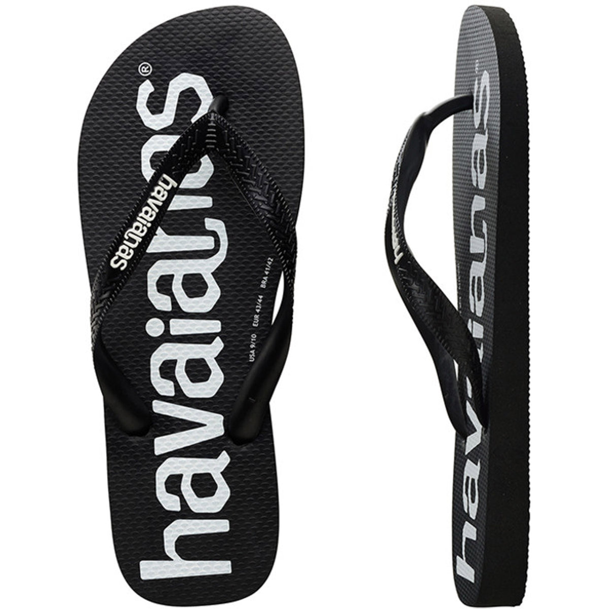 Top Logo Mania Thongs Black