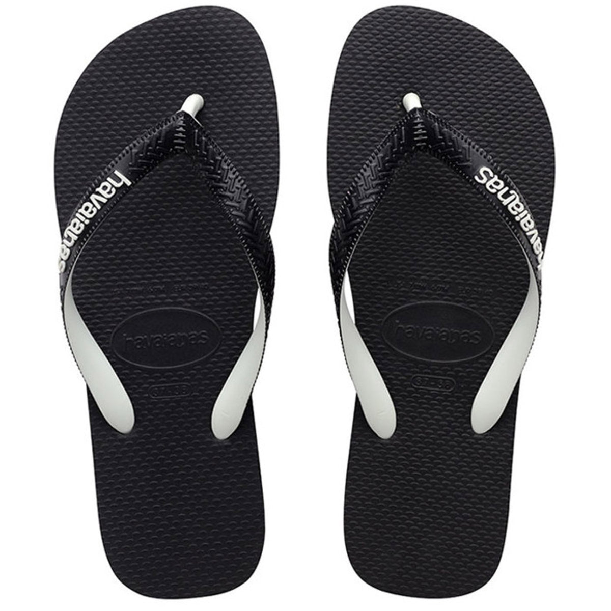 Top Mix Thongs Black Black