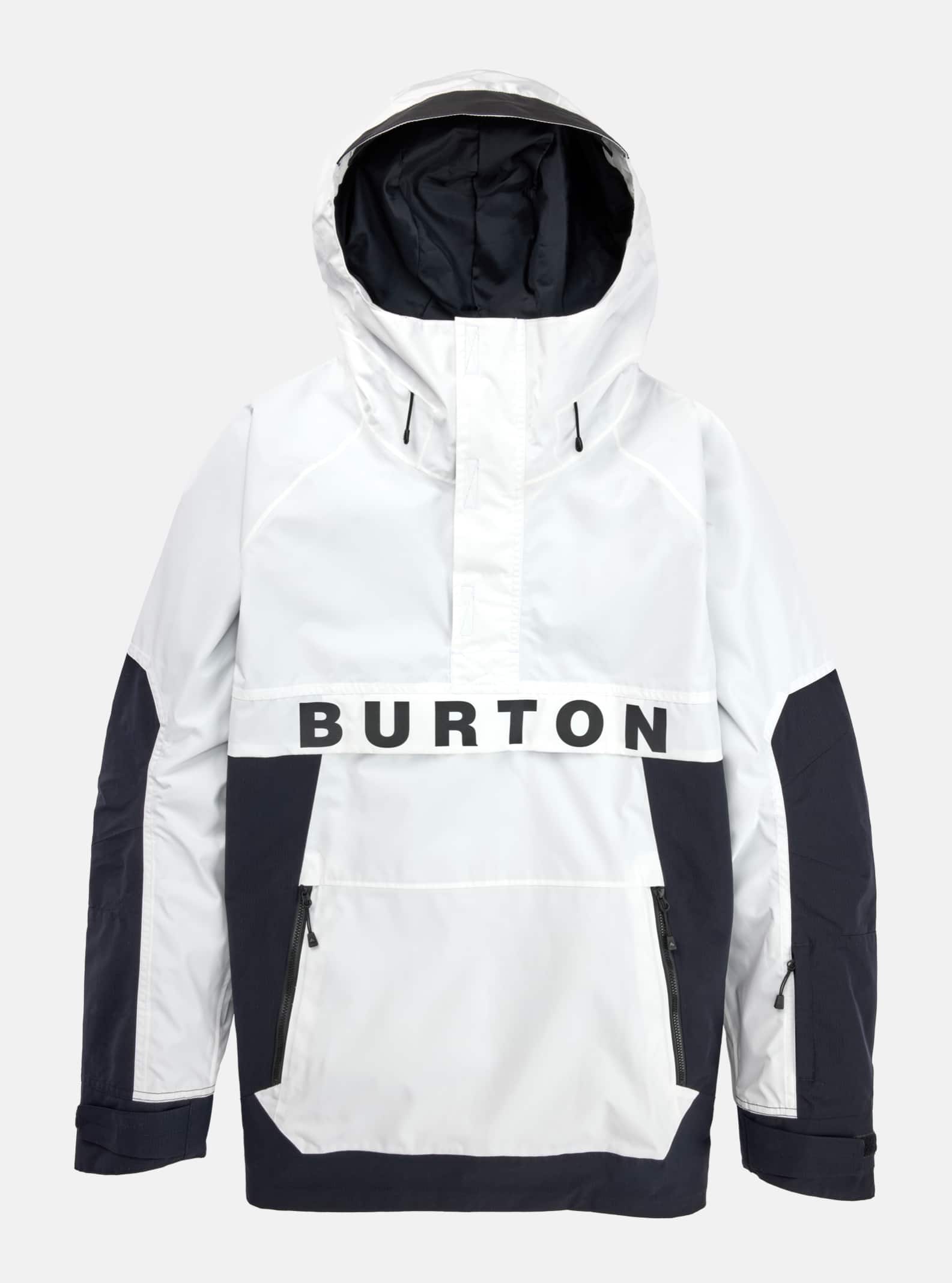 Burton Men's Burton Frostner 2L Anorak Jacket Stout White/True Black