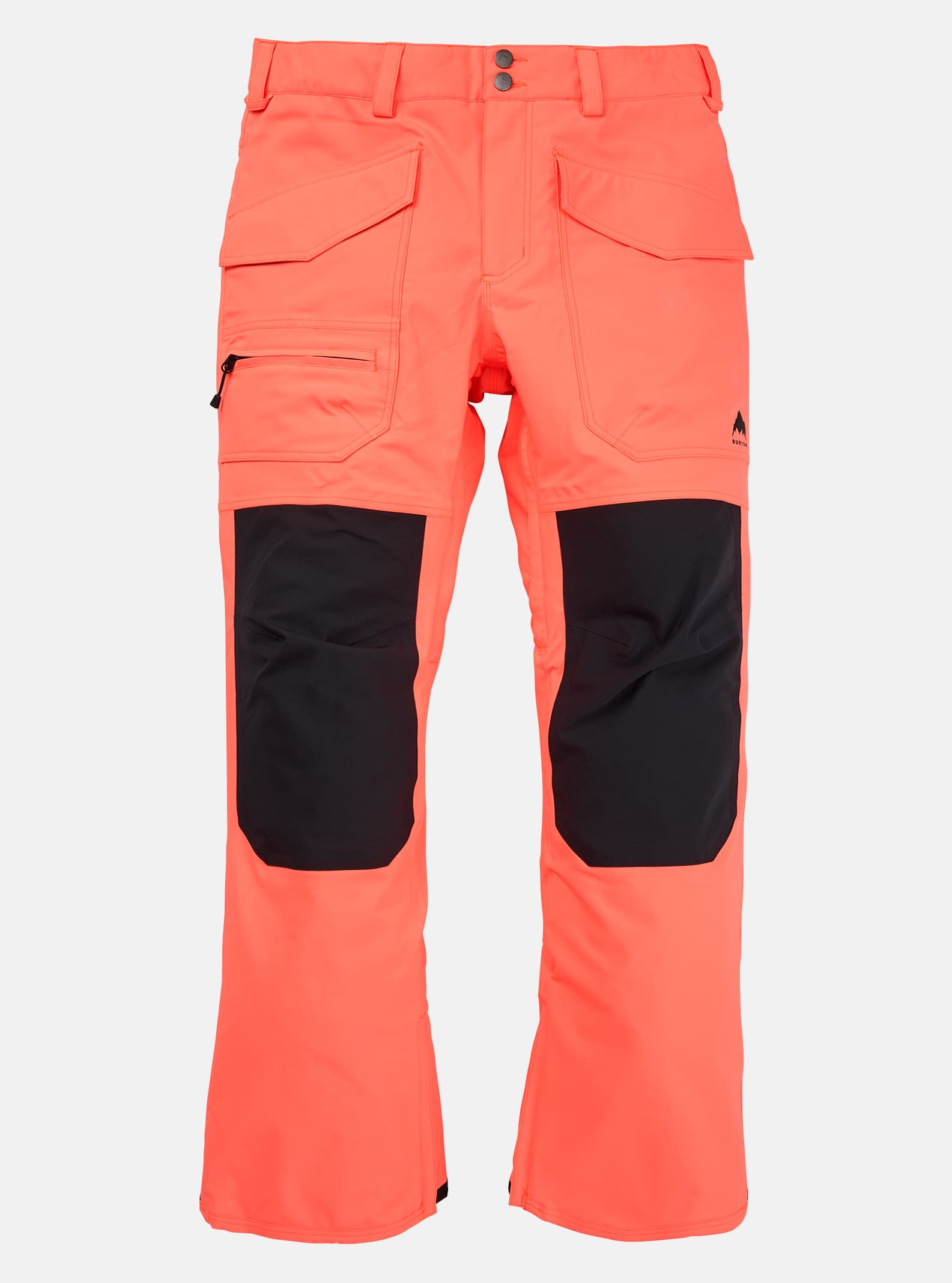 Burton Men's Burton Southside 2L Pants (Slim Fit) Tetra Orange/True Black