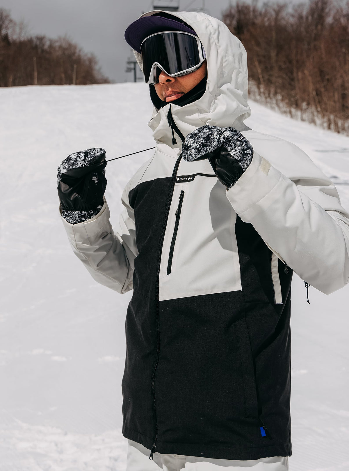 Burton Men's Burton Lodgepole 2L Jacket Stout White/True Black