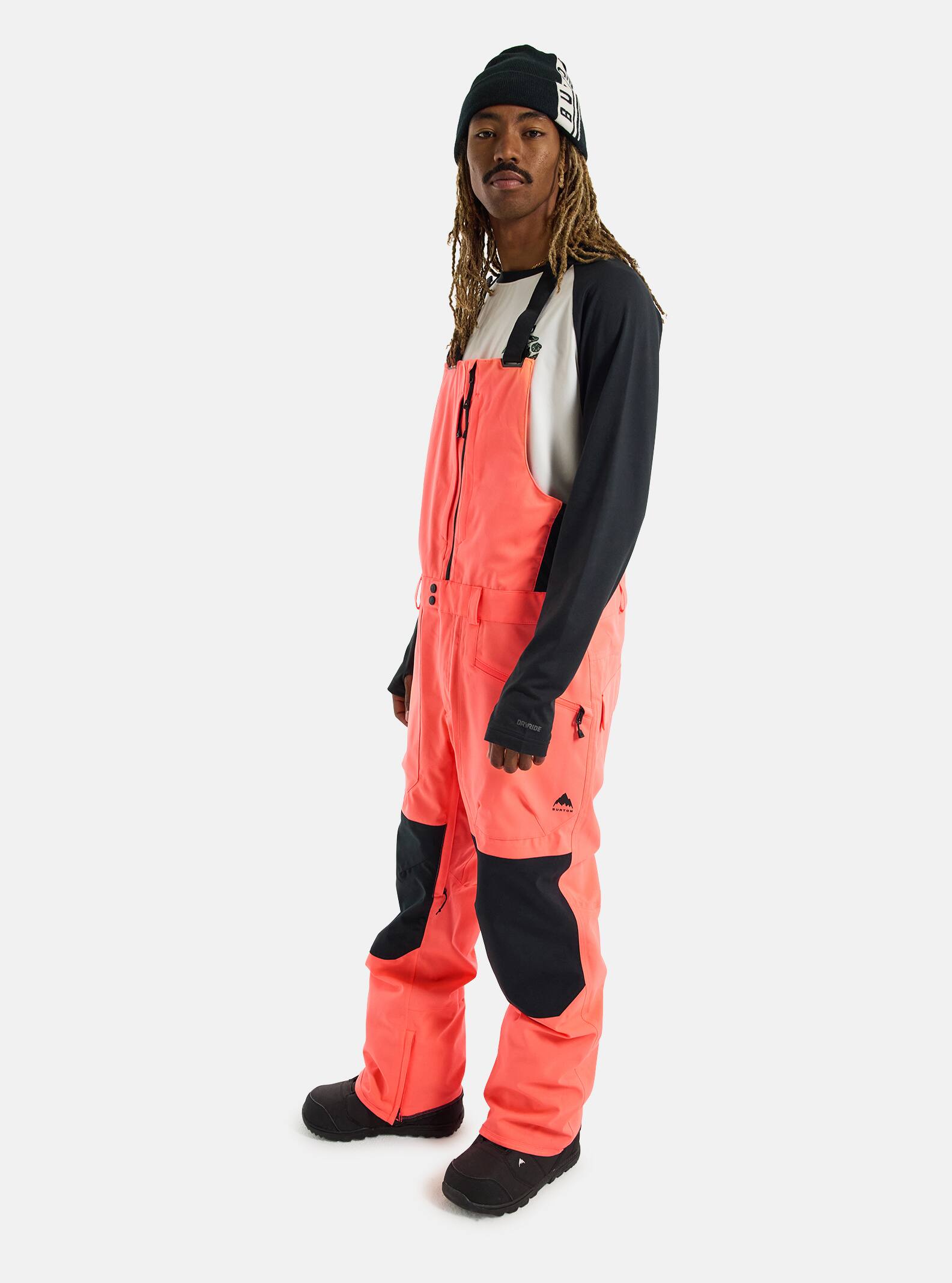 Burton Men's Burton Reserve 2L Bib Pants Tetra Orange/True Black