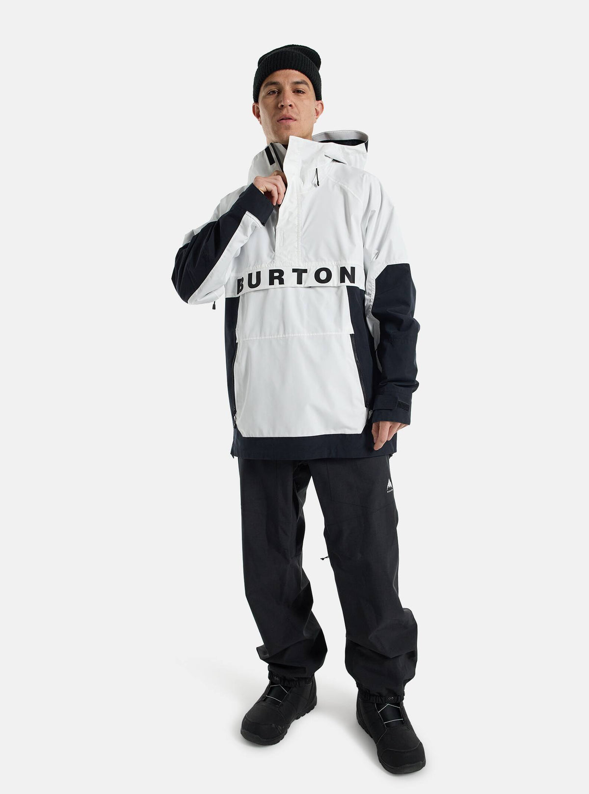 Burton Men's Burton Frostner 2L Anorak Jacket Stout White/True Black