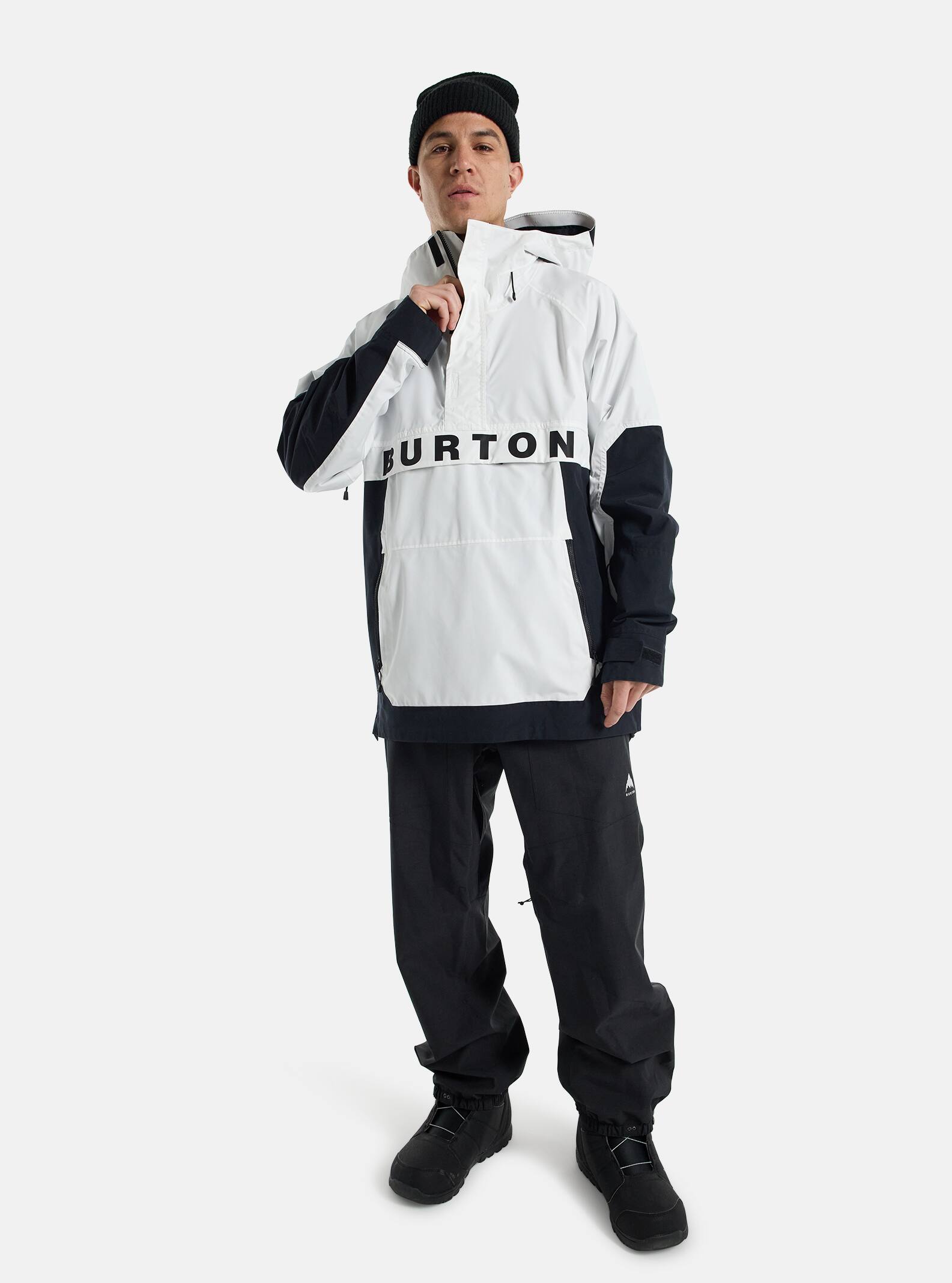 Burton Men's Burton Frostner 2L Anorak Jacket Stout White/True Black