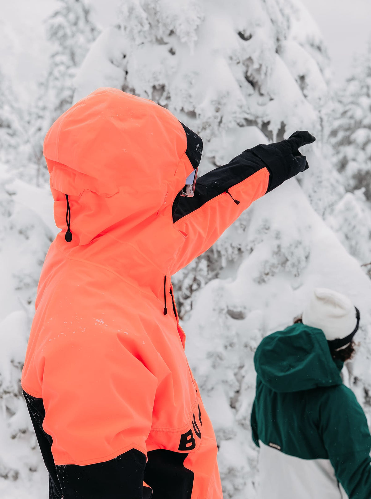 Burton Men's Burton Frostner 2L Anorak Jacket Tetra Orange/True Black