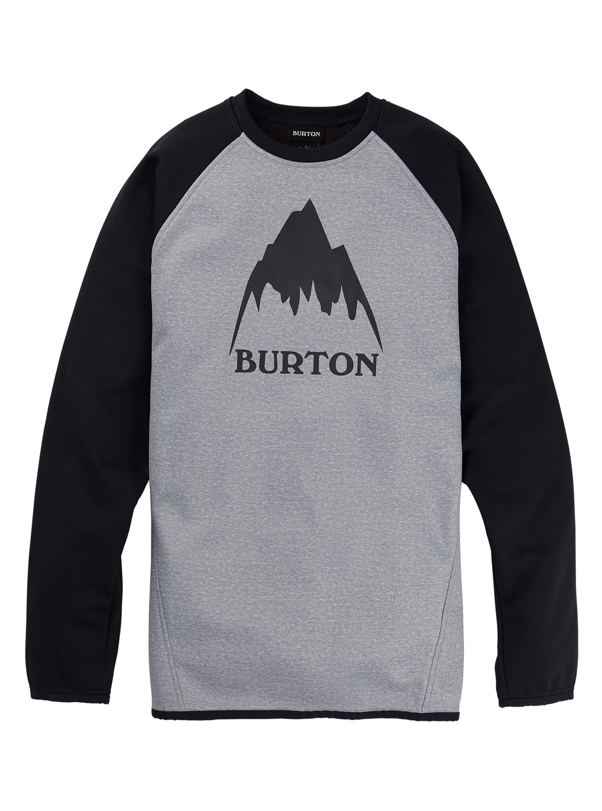 Burton Crown Weatherproof Pullover Crew 2022 Gray heather / true black