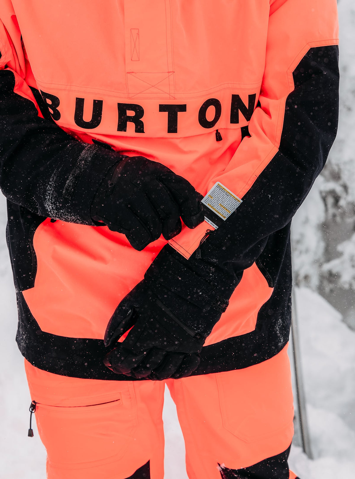 Burton Men's Burton Frostner 2L Anorak Jacket Tetra Orange/True Black