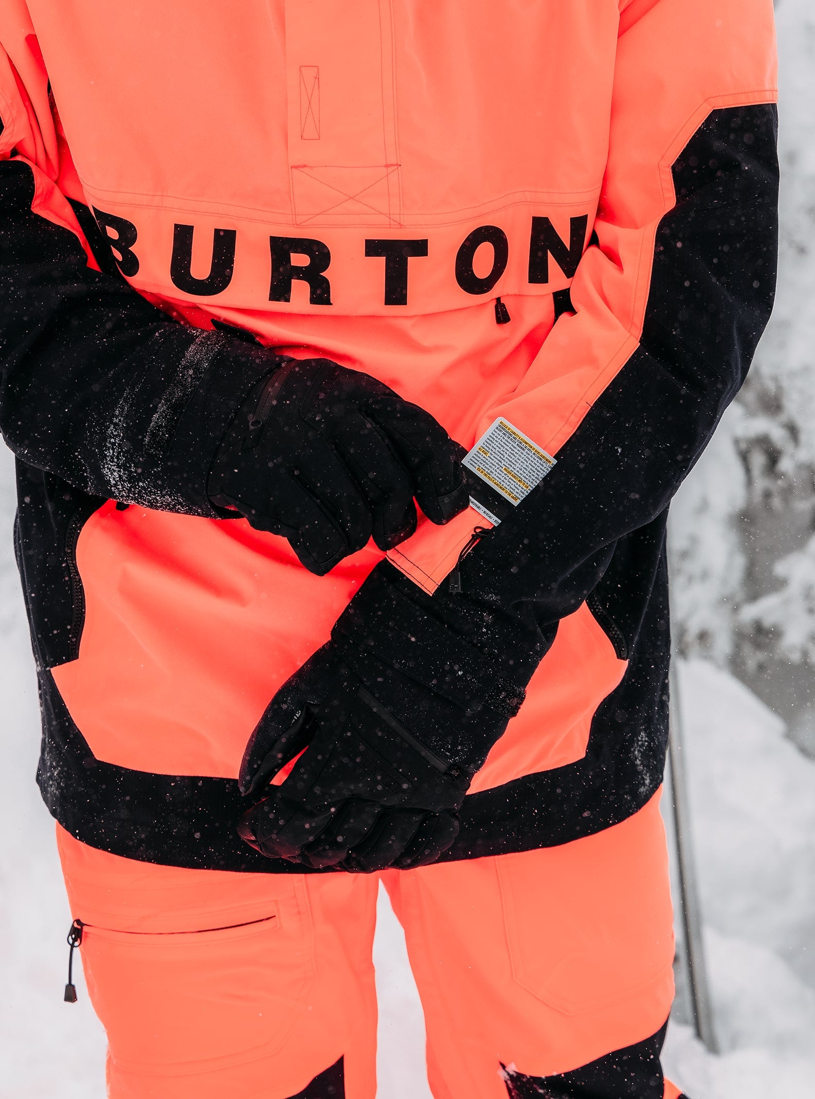 Burton Men's Burton Frostner 2L Anorak Jacket Tetra Orange/True Black