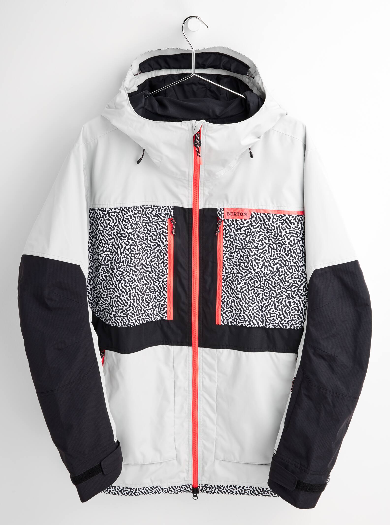 Burton Frostner Jacket 2022 Lunar gray / pj print / true black