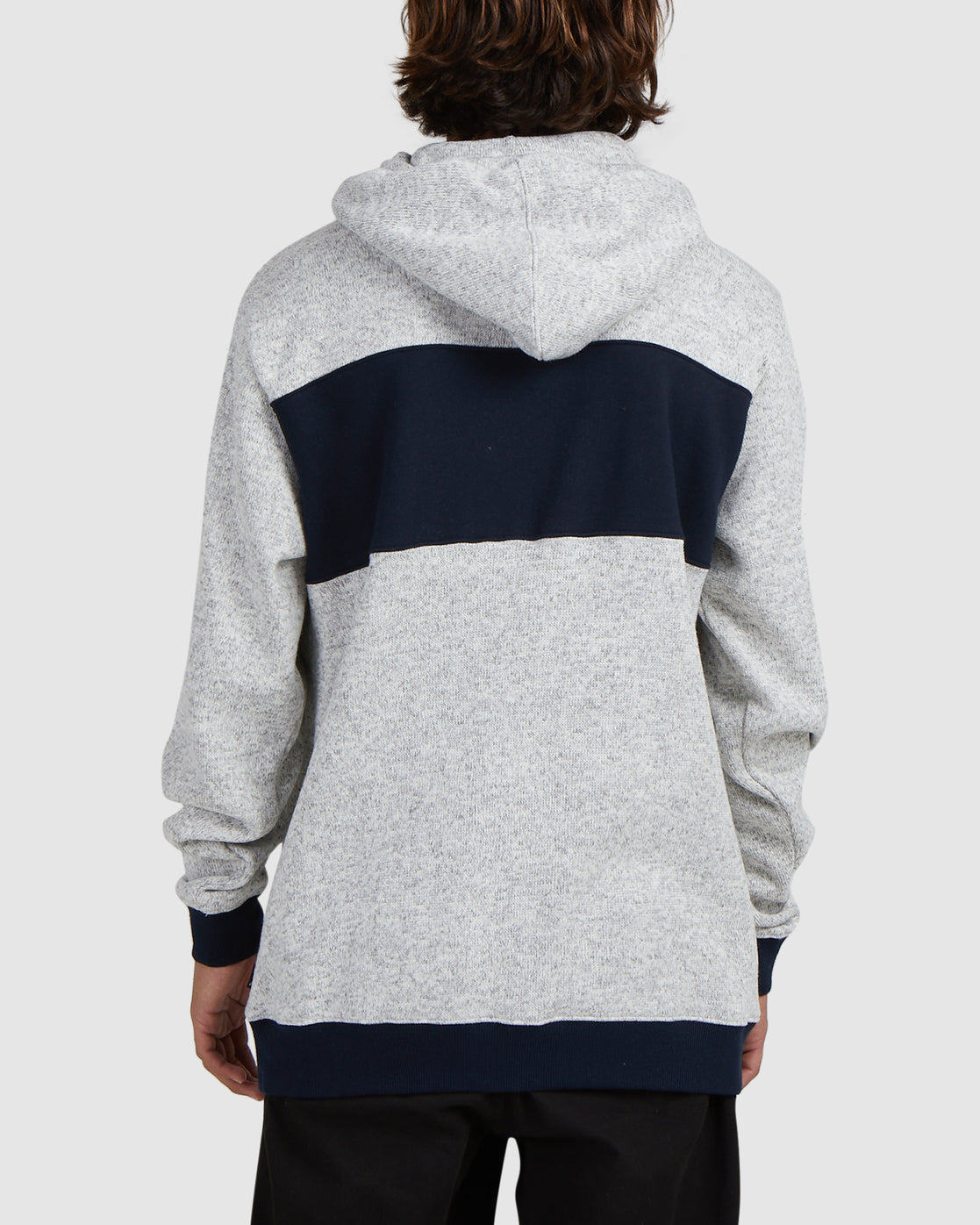 Banded Die Cut Hooded Sweater