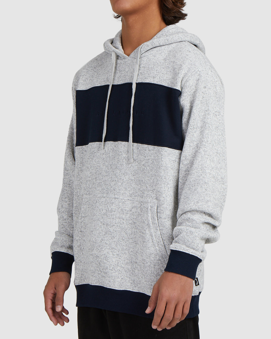 Banded Die Cut Hooded Sweater
