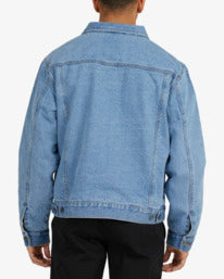 Rvca Vintage Lined Denim Jacket