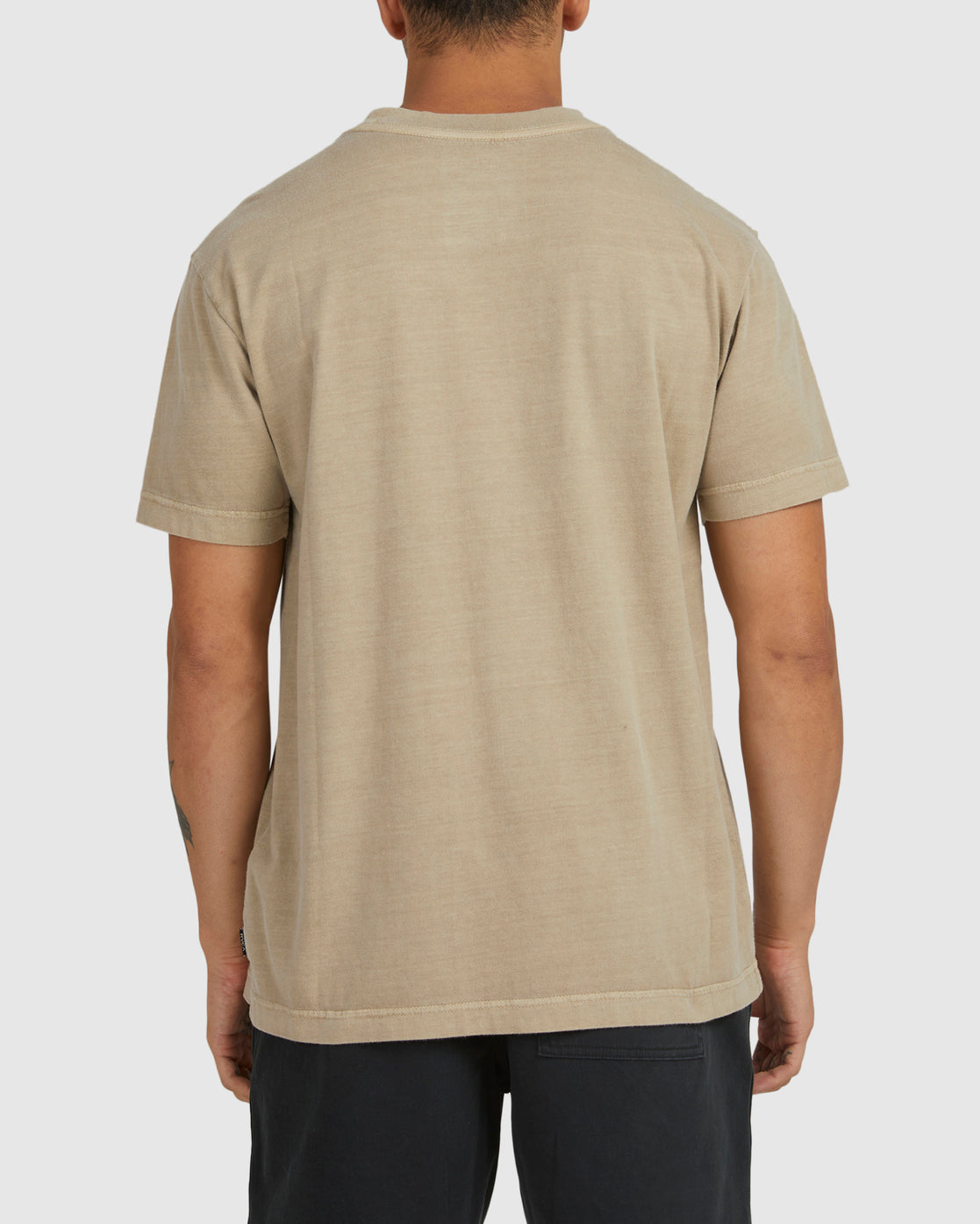 Big RVCA Washed SS Tee Mushroom
