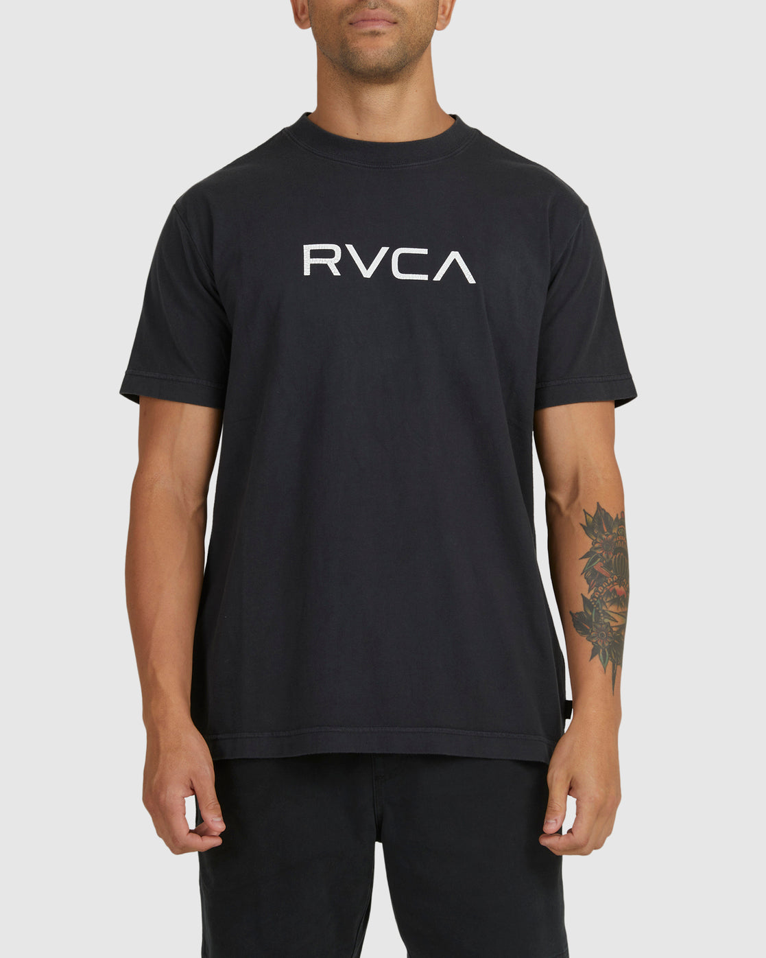 Big RVCA Washed SS Tee Black