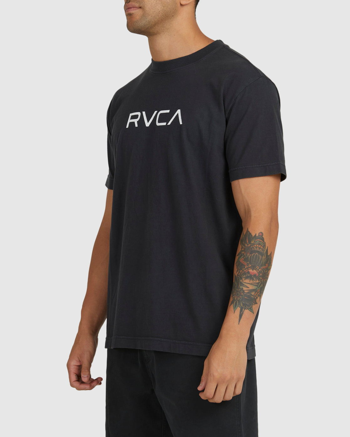 Big RVCA Washed SS Tee Black