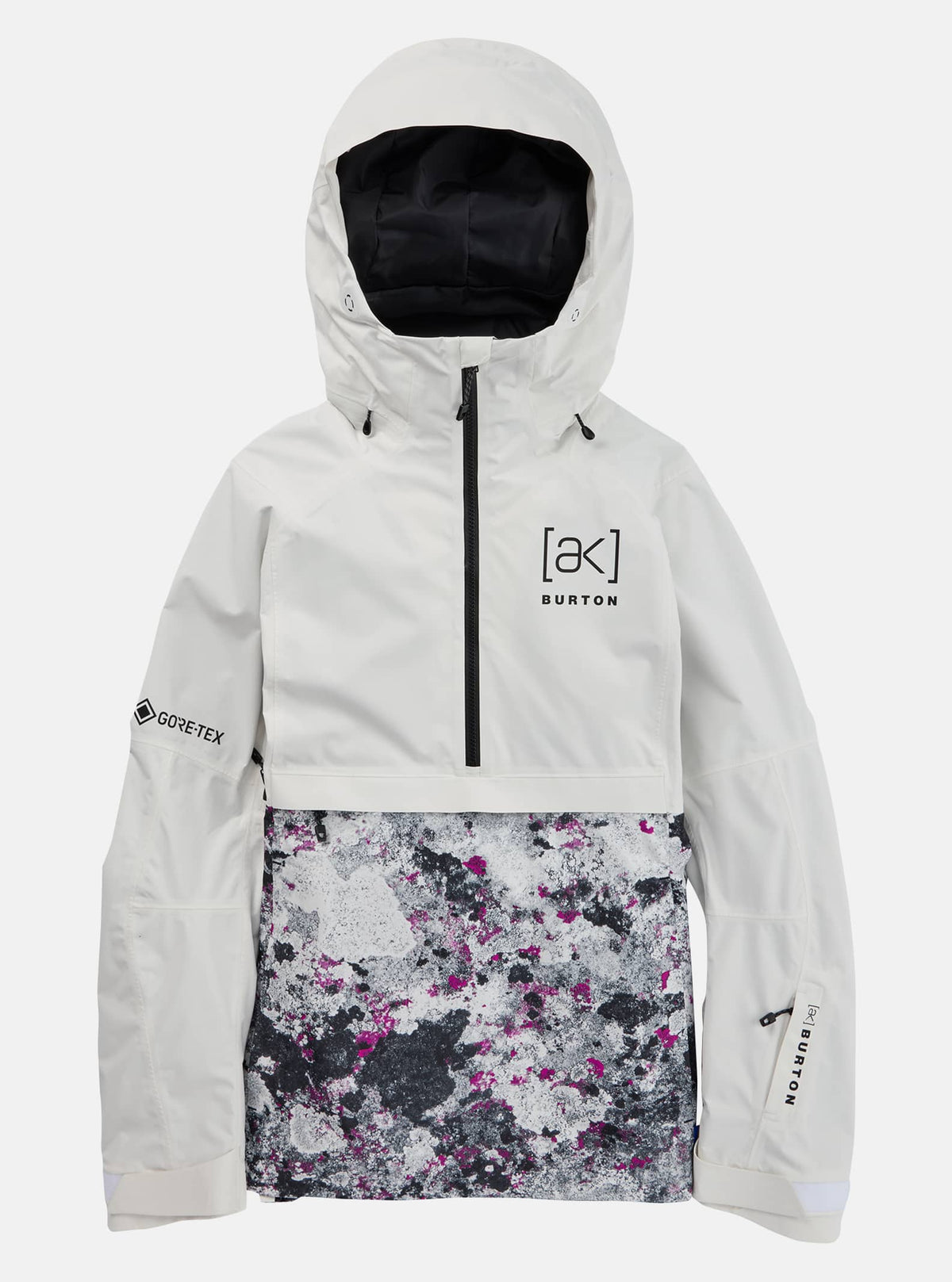 Burton Women's Burton [ak] Kimmy GORE-TEX 2L Anorak Jacket Stout White/Very Berry Lichen