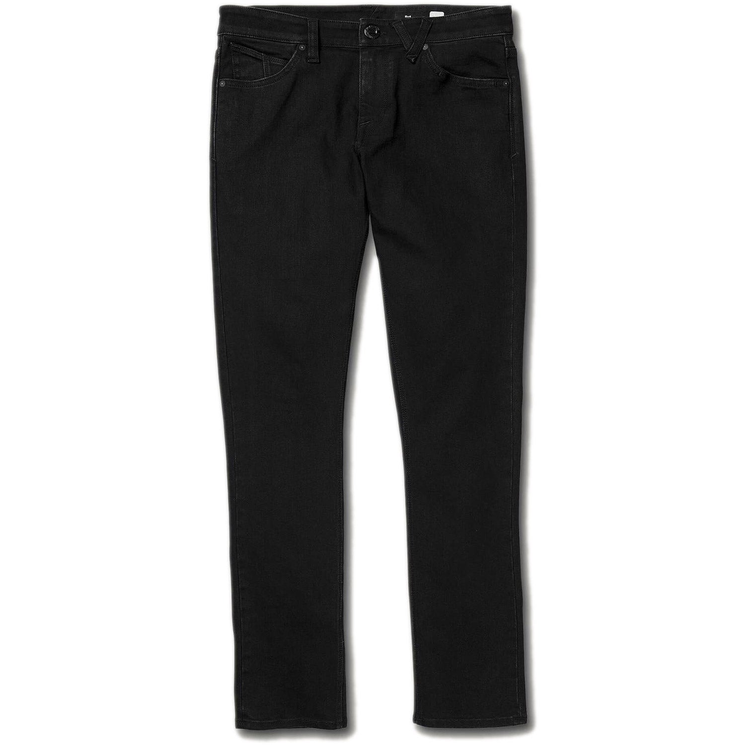 Volcom 2X4 Tapered Skinny Fit Jeans Blackout