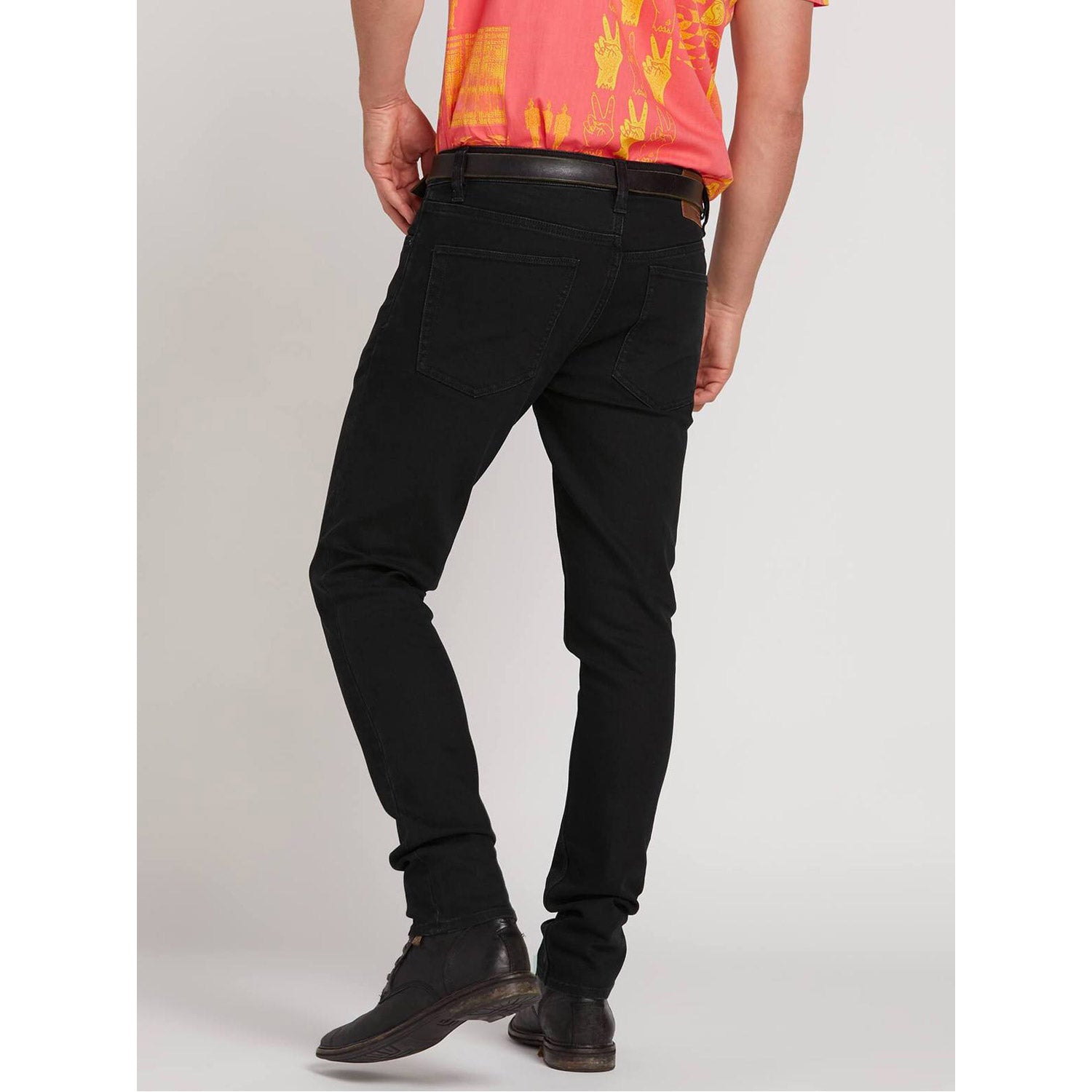 Volcom 2X4 Tapered Skinny Fit Jeans Blackout