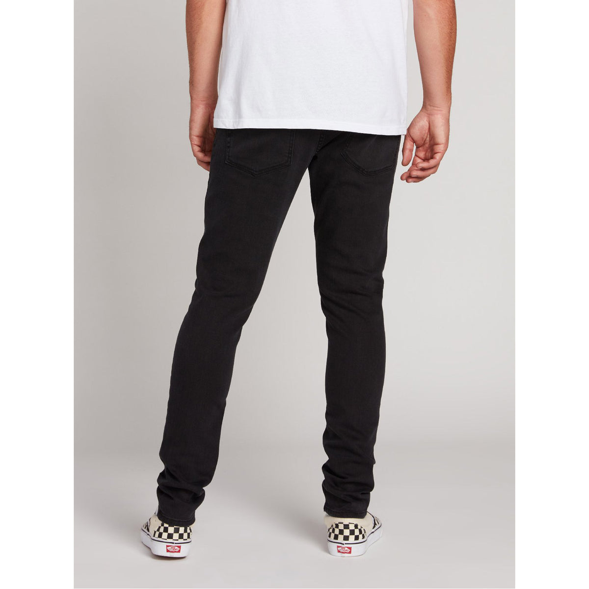 Volcom 2X4 Tapered Skinny Fit Jeans Ink Black
