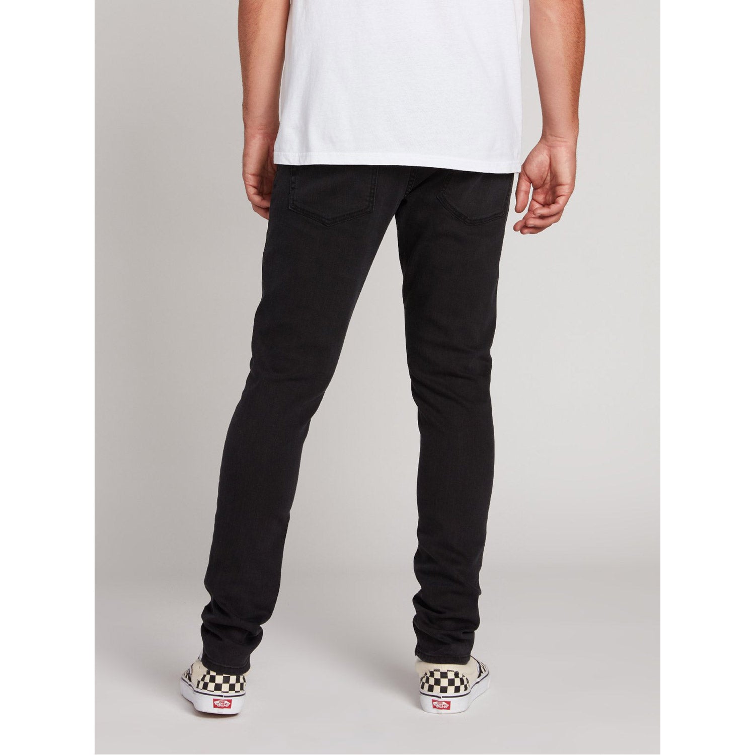 Volcom 2X4 Tapered Skinny Fit Jeans Ink Black