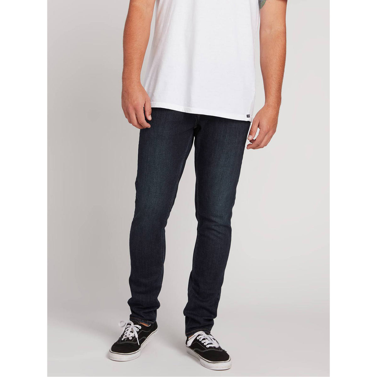 Volcom 2X4 Tapered Skinny Fit Jeans Vintange Blue