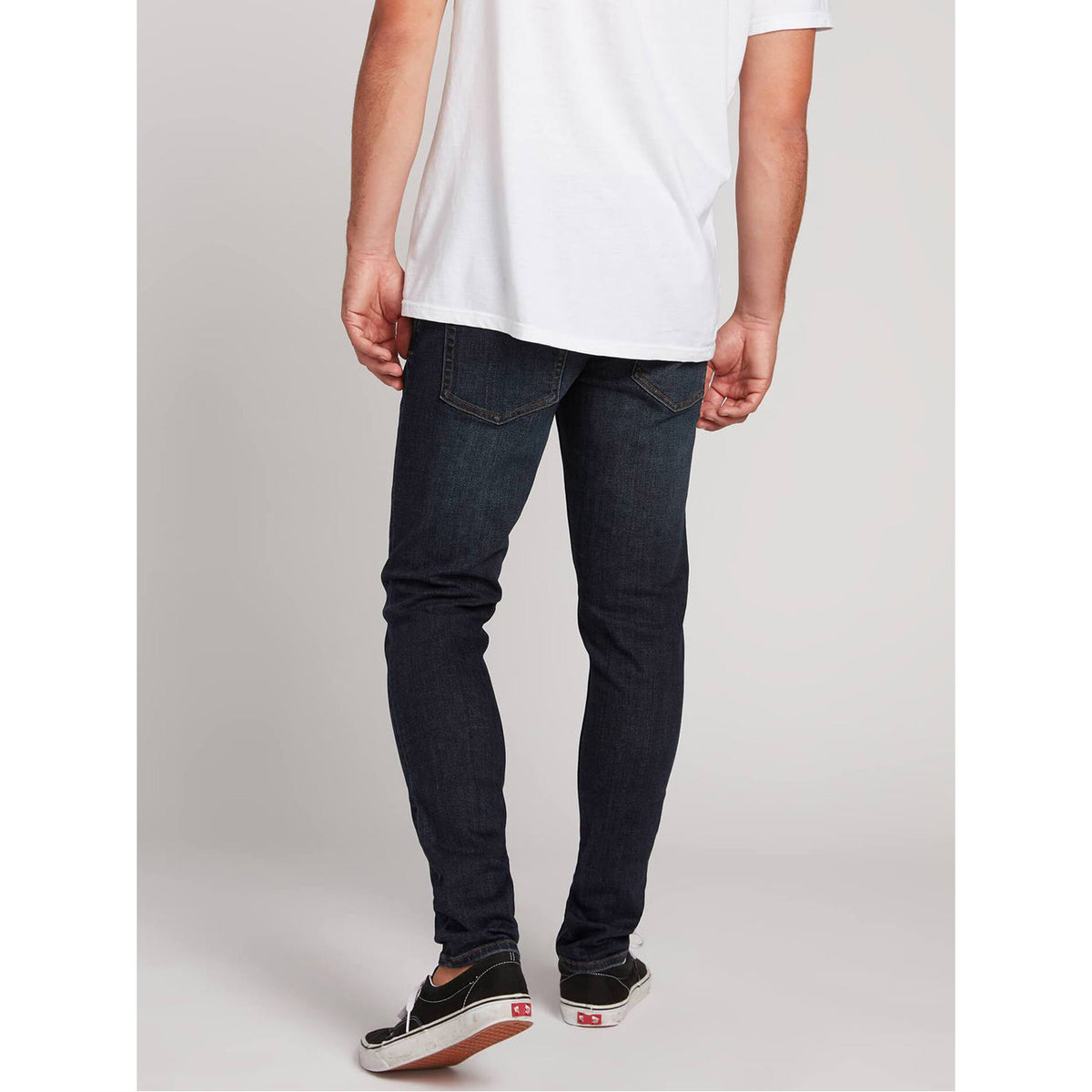 Volcom 2X4 Tapered Skinny Fit Jeans Vintange Blue